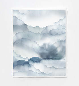 Blue: Cloud Sky Art Print