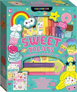 Kaleidoscope: Sweet Treats Coloring & Activity Kit with scented stickers