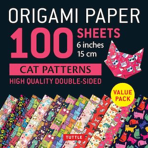 Origami Paper 100 sheets Cat Patterns 6" (15 cm): Tuttle Origami Paper