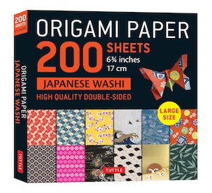 Origami Paper 200 sheets Japanese Washi (17 cm): Tuttle Origami Paper