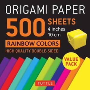 Books: Origami Paper 500 sheets Rainbow Colours (10 cm): Tuttle Origami Paper