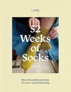 Books: 52 Weeks of Socks Volume II: More Beautiful Patterns for Year-round Knitting - Laine