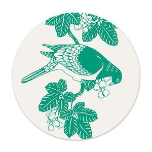 Kereru & Puriri - Round Swedish Dishcloth