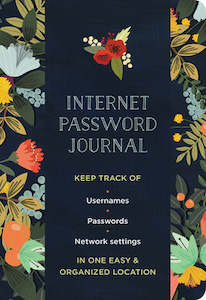 Books: Internet Password Book - Modern Floral