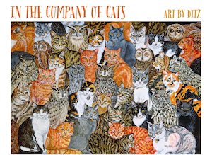 Books: In the Company of Cats - Art by Ditz : 20 Notecards and Envelopes