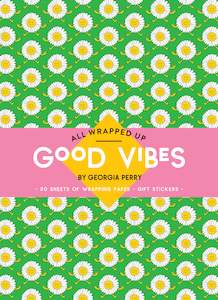 Books: All Wrapped Up: Good Vibes by Georgia Perry - Gift Wrap Book