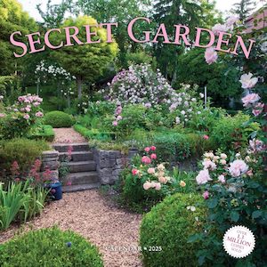 Books: 2025 Wall Calendar - Secret Garden