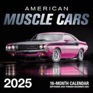 2025 Calendar - American Muscle Cars