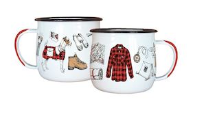 Wolfkamp & Stone Enamel Mug - Tramping