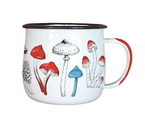 Wolfkamp & Stone Enamel Mug - NZ Fungi