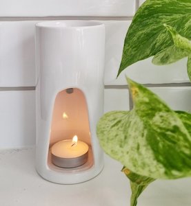 Eddie & Lu Wax Melt Burner - White Gloss