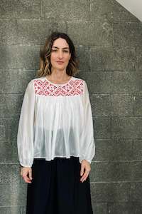 Forget Me Not Collection: Bela’s Silk Paj Baby Doll Blouse