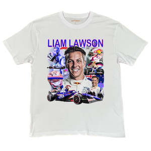 Clothing: Liam Lawson F1 Homage Design Tee