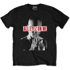 Clothing: Tupac All Eyez On Me Praying Black Tee