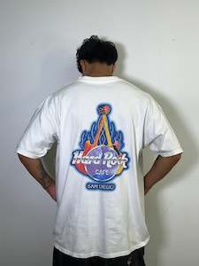 Clothing: Hard Rock Cafe San Diego White Vintage Tee Large