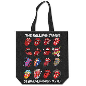 Clothing: Rolling Stones Tongue Evolution Cotton Tote Bag