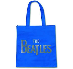 Clothing: The Beatles Silver Drop Blue Eco Tote Bag