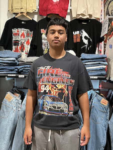 Clothing: NASCAR Fire the Engines Black Tee