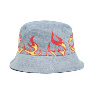 Von Dutch Denim Blue Reversible Bucket Hat