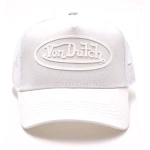 Von Dutch Triple White Trucker Cap