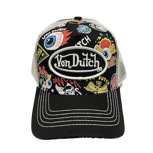 Von Dutch Black Jax Psycho Trucker Cap