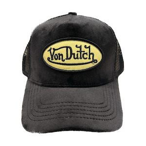 Von Dutch Black Velvet Trucker Cap