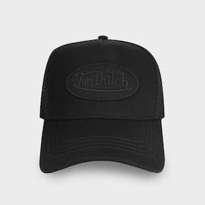 Von Dutch Triple Black Trucker Cap