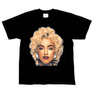 Madonna Design Black Tee