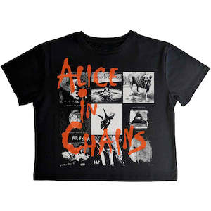 Clothing: Alice in Chains Montage Crop Top