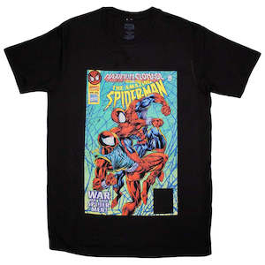 Marvel War of the Spider-Men Comic Cover Black Tee