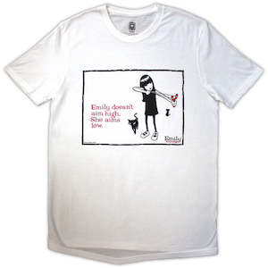 Emily The Strange Aims Low White Tee