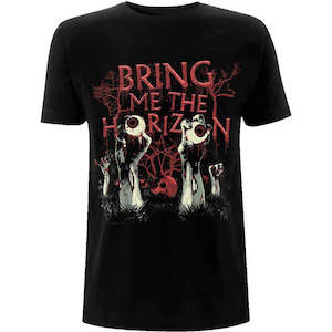 Clothing: Bring Me The Horizon Graveyard Eyes Black Tee