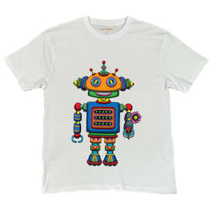 Robot Welcome to Earth Tee