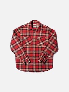 Clothing: Nudie - Filip Flannel Shirt - Red