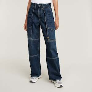 Clothing: G-Star Raw - Barrel Utility High Loose Jean - Worn In Sentry Blue