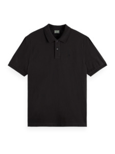 Scotch & Soda - Logo Pique Polo - Black