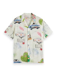 Scotch & Soda - Printed Camp SS Shirt - On The Road AOP