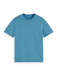 Scotch & Soda - Essential Regular Fit Logo Tee - Novel Blue