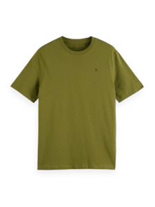 Scotch & Soda - Essential Regular Fit Logo Tee - Moss Green