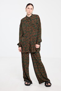 Salasai - Country Club Shirt - Green Pop Palm