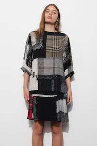 Salasai - Ceremony T Dress - Patchwork Print