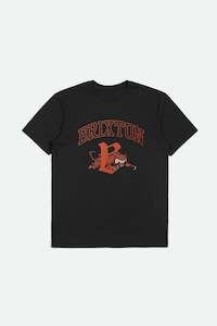 Brixton - Tiger Heavyweight Relaxed Tee - Black Classic Wash