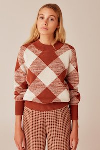 Clothing: The Fifth Label - Angle Knit - Toffee/Ivory