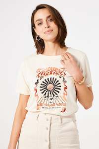 Garcia - Journey Print SS Tee - Whitecap