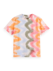 Maison Scotch - Regular Fit Tie Dye Tee - Spiral Dye