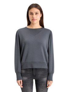 Clothing: Maison Scotch - Ruched Yoke Seam Modal Sweatshirt - Antra