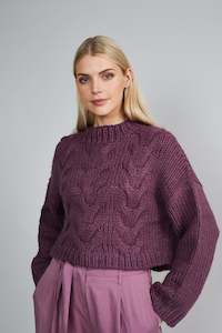 Native Youth - The Belle Wool Knit - Dusty Purple