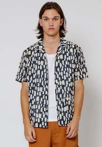 Religion - Liquid Abstract SS Shirt - Black/Tan