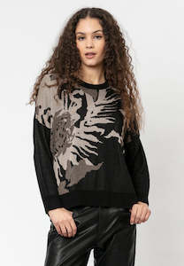 Religion - Virgo Jumper - Black/Taupe