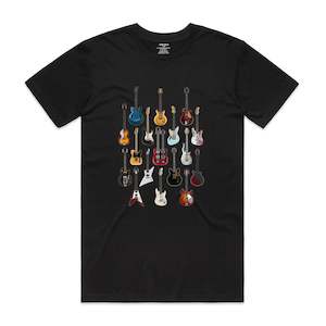 Clothing: Isthatso - Famous Guitars SS Tee - Black